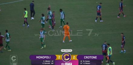 MONOPOLI-CROTONE 2-2: IL SERVIZIO
